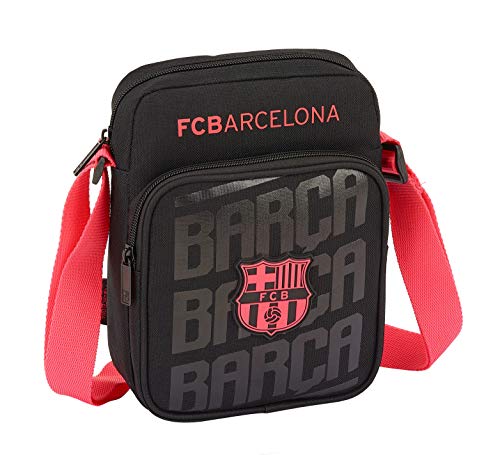 Preisvergleich Produktbild Safta Barça Umhängetasche, 22 cm, Schwarz (Negro)