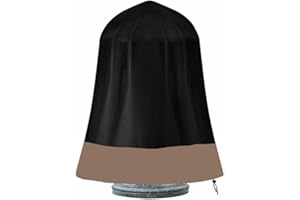 DYSTOPIAWORLD Outdoor Brunnenabdeckung, Staubschutzhülle, Wasserspiel Brunnen Winterschutz Abdeckung, mit mehreren Farboptionen, für den Winter, Outdoor, Terrasse, Brunnen (Schwarz und Kaffee)