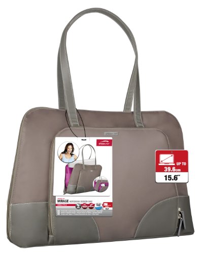 Speedlink Mirage Notebooktasche für Laptop 39,6 cm (15,6 Zoll) (Tragegriff, praktisches Handtaschenformat) grau/rosa - 5