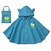 Highdas Baby Kids Rain Poncho Hooded Poncho Waterproof Suit Size 80-100cm (S/Blue)
