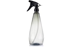 Chingde Chingde Sprühflasche 1L, Kunststoff Sprühflaschen Sprühflasche Transparente Leere Sprayflasche Trigger Nachfüllbare Sprühflaschen für Pflanze Blumen Garten Friseursalon, Grau