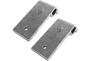 FRICK METALL- UND OBERFLÄCHENTECHNIK GMBH & CO. KG Dachrinnenhalter für Anlegeleiter, ohne Farbe, Aluminium natur, 2 teiliges Klemmenset aus Aluminium für alle halbrunden und kastenförmigen Rinnen von Ø 16-22mm