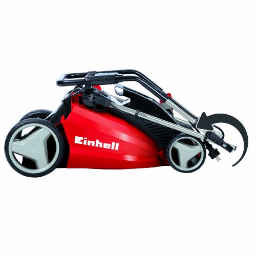 Einhell Elektro Rasenmäher GE-EM 1536 HW (1500 W, 36 cm Schnittbreite, 6-fache Schnitthöhenverstellung 25-75 mm, 40 l Fangbox, Highwheeler) - 3