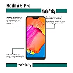 Original Premium REDMI 6 PRO Tempered Glass Screen Protection Tempered Glass for XIAOMI REDMI 6 PRO for SuperdealsForTheinfinity (1 Pack)