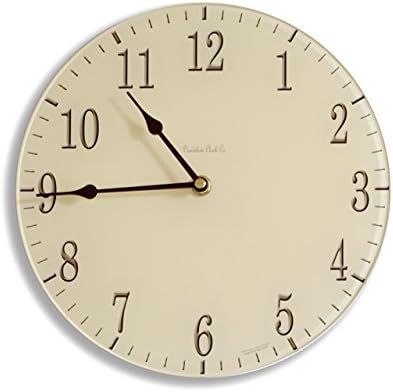 Cream and Chocolate Acrylic Glass Medium 25cm Kitchen Wall Clock