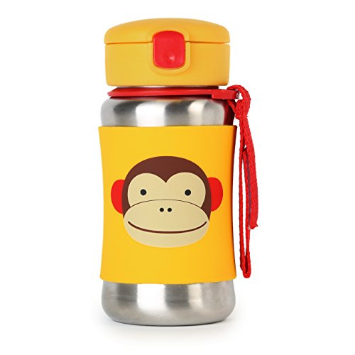 Skip Hop Zoo Stainless Steel Straw Bottle (Monkey)