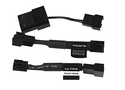 Tacens 3AURAPROII - Ventilador para ordenador  12 cm  550 RPM  Tecnolog  a Fluxus Pro  adaptadores de velocidad  PWM  ultra silencioso  anti-vibraciones  color negro