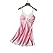 Produktbild Strung1Set Frauen sexy Satin Dessous Riemen Babydoll Unterwäsche, Plus Size Strumpfhosen Erotische Spitzen Nähen Unterkleid Nachtwäsche Reizwäsche Nachthemd Reizkleid Schlafanzug Set