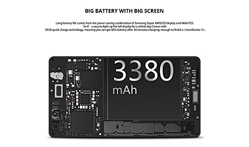 Doogee MIX 13,97 cm (5,5 Zoll) Smartphone (6GB RAM 64GB ROM Android 7.0 4G Helio P25 Octa-Kern 2,5 GHz MetallgehÃ¤use BerÃ¼hrungssensor Front- und Doppel RÃ¼ckkameras) Blau