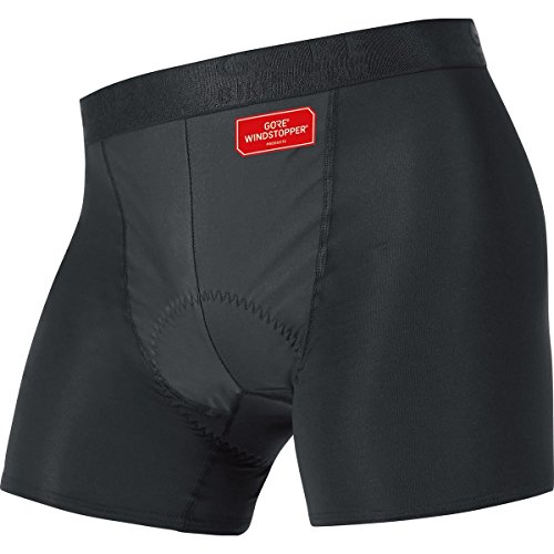 GORE BIKE WEAR Herren Boxer-Shorts, Integrierter Sitzpolster, Stretch, GORE WINDSTOPPER, BASE LAYER WS Boxer Shorts+