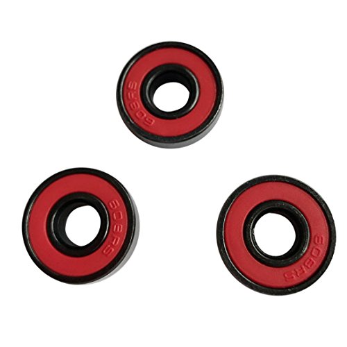 FEITONG 3PCS 608 Hybrid Ball Bearings For Tri-Spinner Hand Spinner EDC Fidget Toy (Red) FEITONG 3PCS 608 Hybrid Ball Bearings For Tri-Spinner Hand Spinner EDC Fidget Toy (Red)