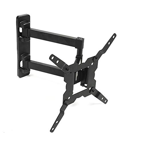ATHLETIC TV 3BA-M - Supporto TV da parete, per 14-46 pollici, Distanza massima da parete: 328 mm, Colore Nero