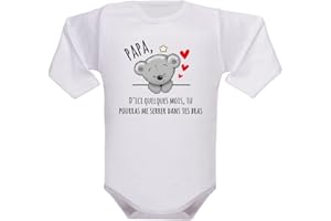 IDYLEA body bébé - annonce naissance - annonce grossesse - idée annonce grossesse - papa - papi - mamie - parrain - marraine - tonton - tatie