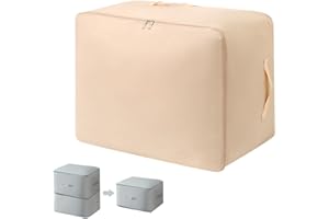 GÉNÉRIQUE Sac de Compression Ultime Space master, Casa Corner Organisateur d'auto-Compression Ultra Peu Encombrant, Sac de Compression pour Couette, Vêtements et Maison (Khaki, XL)