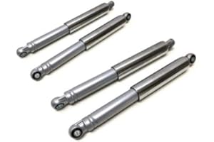 STREETPARTS 24 Shock Absorber Set Front 290 mm + Rear 370 mm Grey Chrome Suitable for DKW Hercules Type 220