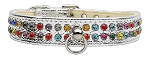 Mirage Pet Products No.76 Dog Collar, 18-Inch, Silver