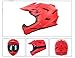Produktbild Kinder Full Face Helm Kids Bike Cycling Skating Safety Guard Helm Outdoor Sportschutz Ausrüstung,Red