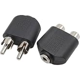 Dişi 3.5 mm stereo erkek 2 rca 2x erkek rca dişi stereo jack