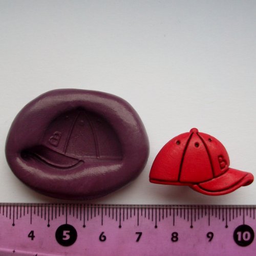détail Silicone Mould Baseball Cap Hat Icing Cake & Cupcake Topper by Cupcake Moulds