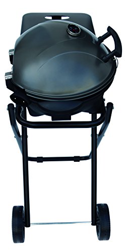 SUNTEC elektrischer Standgrill BBQ-9493 [abnehmbare Haube mit Temperaturanzeige, Ablagetablett, 46×35 cm Grillplatte, Standfuß mit Rädern, max. 1600 Watt] - 5