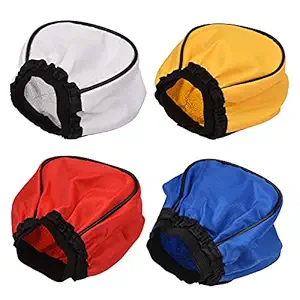 Ankeer Portable Universal Flash Bounce Diffuser Camera Speedlite Softbox Replacement for On-Camera Flashes, 4pcs/ Set(White/Red/Yellow/Blue)