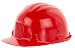 Produktbild Reis Arbeitsschutzhelm EN397 CAT III | Schutzhelm ideal für die Baustelle oder Handwerker | Bauarbeiterhelm aus hartem HDPE | Arbeitshelm mit 6-Punkt-Aufhängung | Helm Farbe: rot