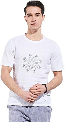 UAISI Men T-Shirt Short Sleeve V-Neck Shirt Top Print Casual Basic O-Neck Cool Slim Fit T-Shirt Different Pure Colors