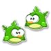 Produktbild 2 x 15cm/150mm Grüne toon Vogel Vinyl SELBSTKLEBENDE STICKER Aufkleber Laptop reisen Gepäckwagen iPad Zeichen Spaß #6427