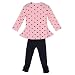 CHIC-CHIC 2pcs Baby Girl kids Clothing Set Long Sleeve Bowknot T-shirt Top + Pants Trousers Leggings Outfit (3-4 years old, Pink)