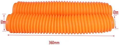 FORK ANTI-DUST COVERS GAITER BOOTS KTM EXC EXCF SX SXF SXS XC XCR XCW XCF XCRF NXC MX SMR HUSABERG DIRT BIKE MOTOCROSS ORANGE