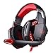 Produktbild XHMCDZ Stereo 3,5-mm-Stecker + USB-Stecker Professionelles Gaming-Headset, komfortable LED-Beleuchtung Headsets Over-Ear-Kopfhörer mit Mikrofon für PS4 Nintendo Xbox One PC-Laptop Mac-Tablet