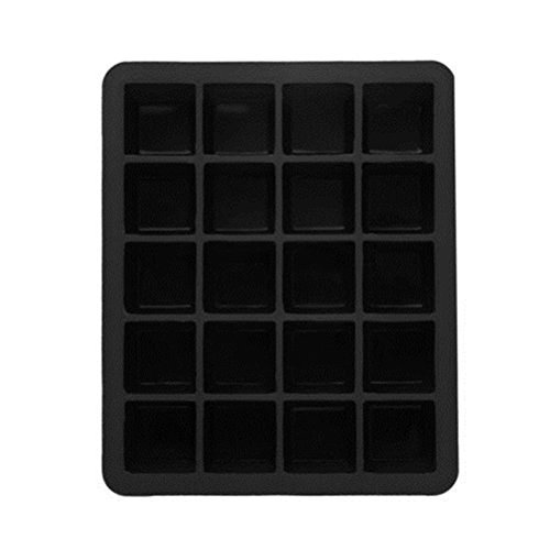 40er Pack Eiswürfelformen 2,5 cm Eiswürfel Silikonformen, Whiskyquadrate, Eiswürfelbereiter, 20 pro Schale, 2er Set. - 2