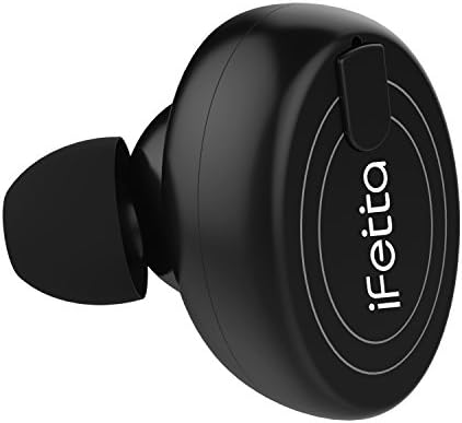 Ifecco Mini Bluetooth Headsets, Stereo Invisible Earphones with Mic Hands-free Calling, for iPhone 6,6s,iPad ,iPod Touch, Samsung and Other Devices (Black)