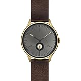 Cronometrics The Architect L14 Goldfarbend mit braunem Lederarmband