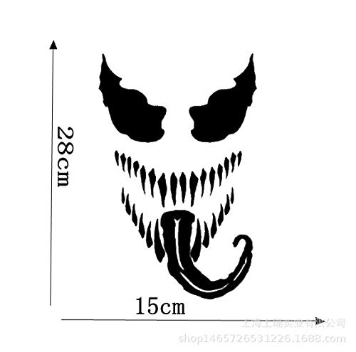 TANJINLOU Etiqueta Engomada del Cuerpo Etiqueta del Coche Etiquetas Engomadas del Coche Venom Etiquetas Engomadas del Coche Etiquetas del Coche Calcomanías Personalizadas