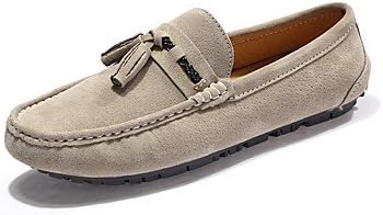 Guccing Women's Loafers & Slip-Ons Comfort Cowhide Spring Summer Fall Casual Walking Split Joint Flat Heel Wine Brown Black Flat,Yellow,US8 / EU39 / UK6 / CN39