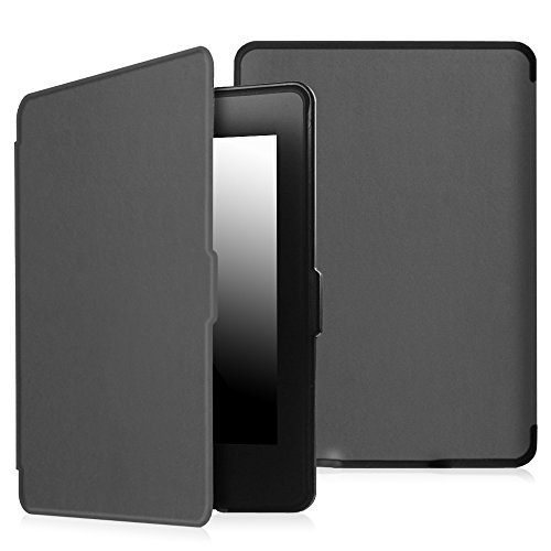 Fintie Kindle Paperwhite Hülle - Die dünnste und leichteste Smartshell Case Schutzhülle Tasche mit auto Sleep / Wake für den neuen Kindle Paperwhite 2015 (mit 300 ppi-Display, 6 Zoll, und integrierter Beleuchtung) und alle Modelle von 2012, 2013, 2014 - Himmelgrau