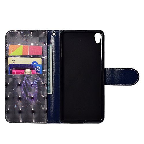 Funda Sony Xperia XA1  2017   WindTeco 3D Bling Patr  n Carcasa Cartera Flip de Piel PU Libro Billetera con Funci  n de Soporte y Ranuras de Tarjeta para SONY Xperia XA1  2017 