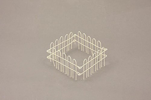 Preisvergleich Produktbild Miniatur Modell Minigarten, Steckzaun Gartenzaun mittel, weiß Höhe ca. 6cm