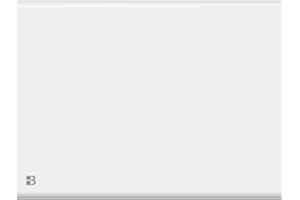 BESTHERM - Radiateur électrique fixe à inertie sèche céramique+film 1000W Bestherm FREYA horizontal blanc