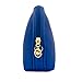 Arvok Cosmetic Pouch Makeup Beauty Case Purse Toiletry Bag PU Leather Portable Handy Travel Accessory Storage Organizer for Women Skincare, Royal blue