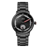 Star Wars Herren Datum klassisch Quarz Uhr mit Edelstahl Armband STAR482