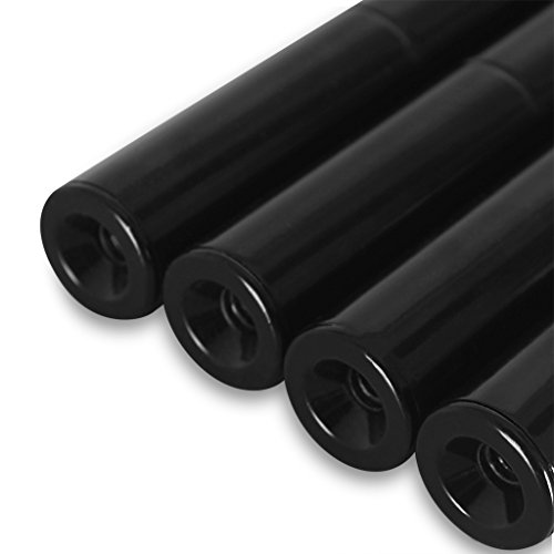 LANGRIA Regal 5 Ablage Regalsystem Modern Steckregal 275 lb Capacität, 60×35,05×150,1cm, Schwarz - 5