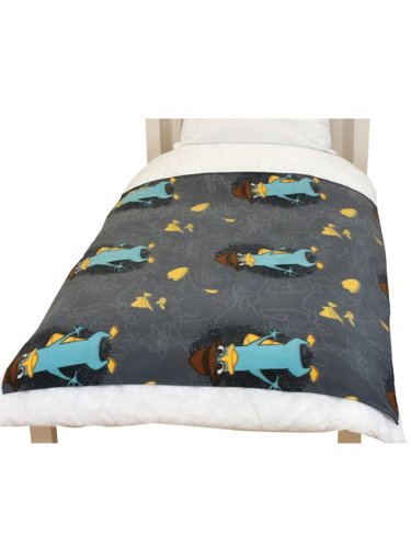 Disney Phineas und Ferb Kinder-Fleece-Decke Fleecedecke 120x150 cm Kuscheldecke NEU 2012 Agent Perry