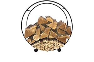 GAP GARDEN PRODUCTS - Solid Metal Round log/firewood and kindling rack/storage