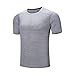 Produktbild ODRD Herren T-Shirts Frühling Sommer Herren Sommer Casual Oansatz T-Shirt Fitness Sport schnell trocknend atmungsaktiv Top Bluse Lässige Bluse Top Tanktop Langarmshirts Tee t Shirts