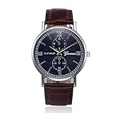 Herren Armbanduhr ALIKEEY Retro Design Lederband analoge Legierung Quarz-Armbanduhr Quarzuhr Männer Edelstahl Mesh Business Fashion Armbanduhr Mann Runde
