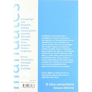 Historia de la matemática (El Libro Universitario - Manuales)