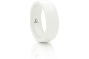 McLEAR [Official Store] RingPay - Contactless Payment Smart Ring/No Charging Required/Waterproof (5 ATM) / Scratch Resistant/Secure by Design/Always have payment on hand / (Size 9.5, White)