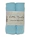 2 x Baby Pram/Crib/ Moses Basket Jersey Fitted Sheet 100% Cotton Blue 40x90cm